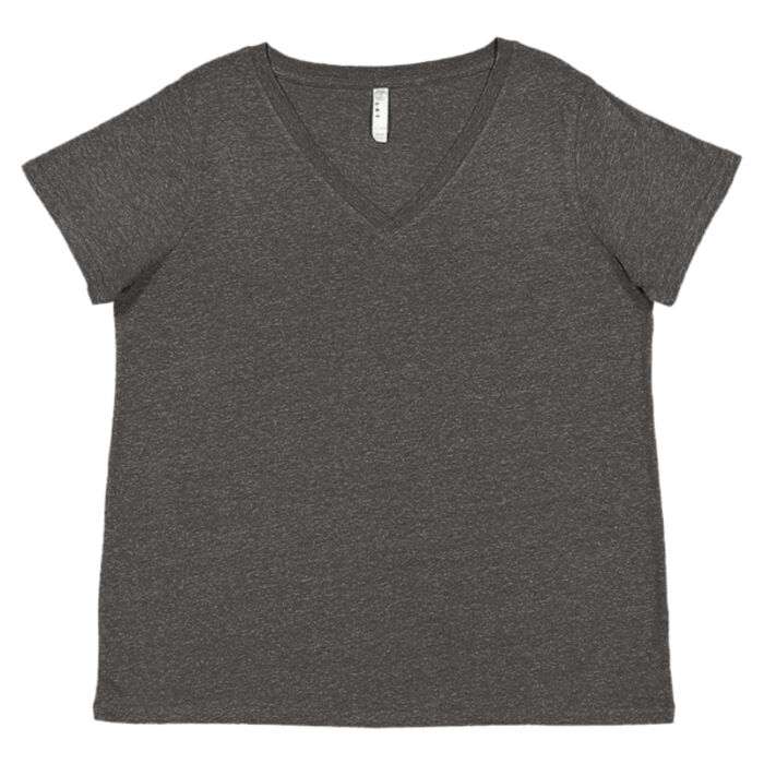 Women's Curvy Collection Fine Jersey V-Neck Tee Thumbnail