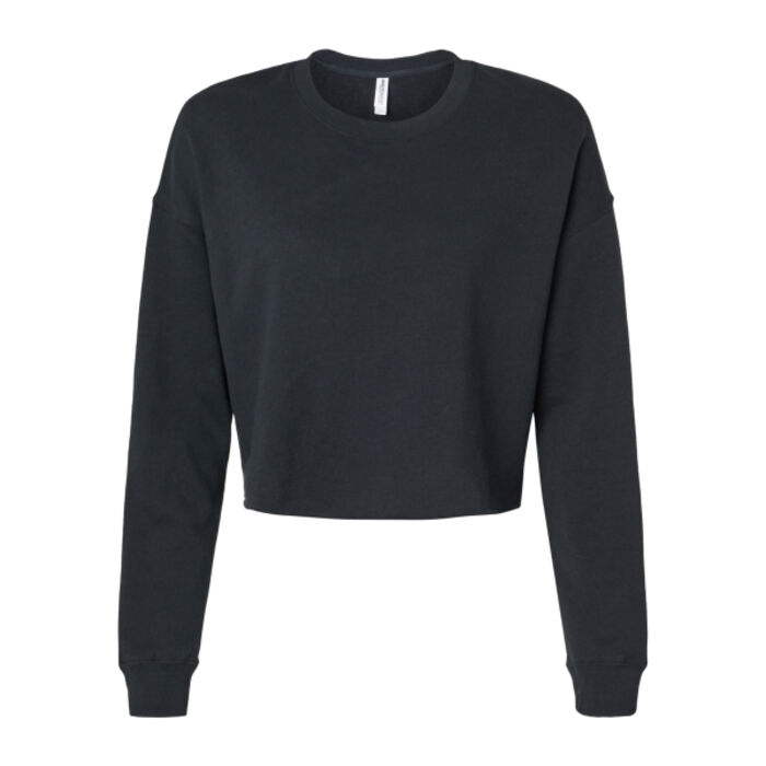 Women's Lightweight Crop Crewneck Sweatshirt Thumbnail
