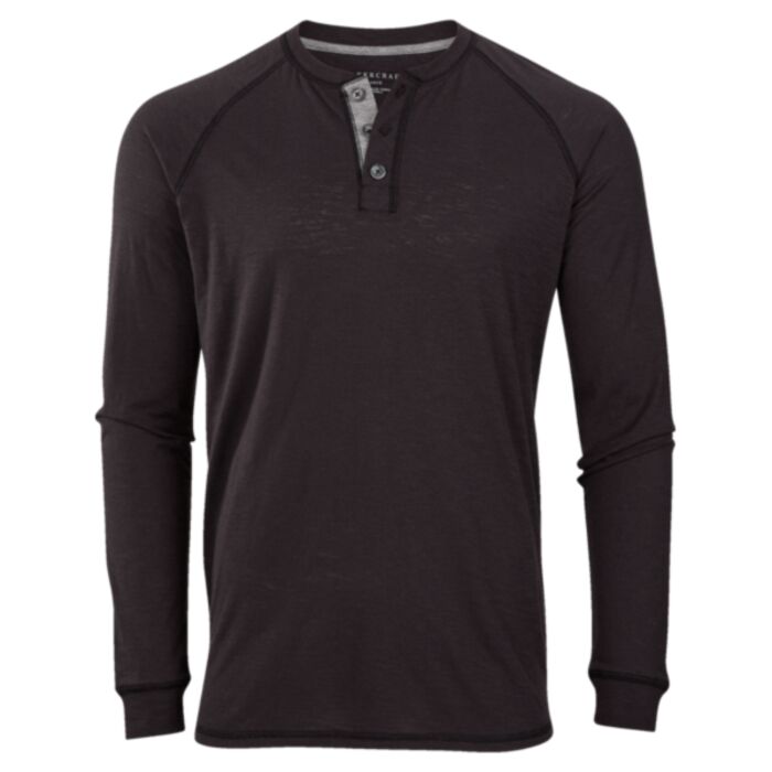 Unisex Henley Long Sleeve T-Shirt Thumbnail
