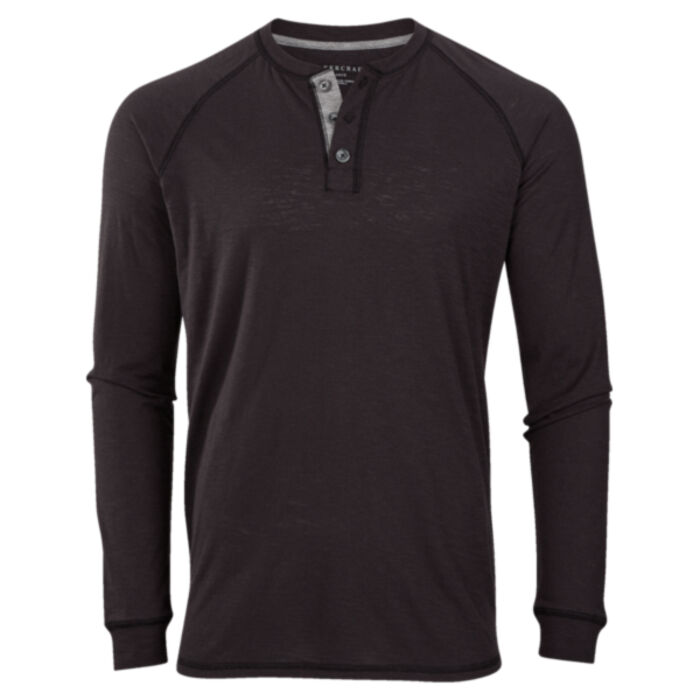 Unisex Henley Long Sleeve T-Shirt Thumbnail