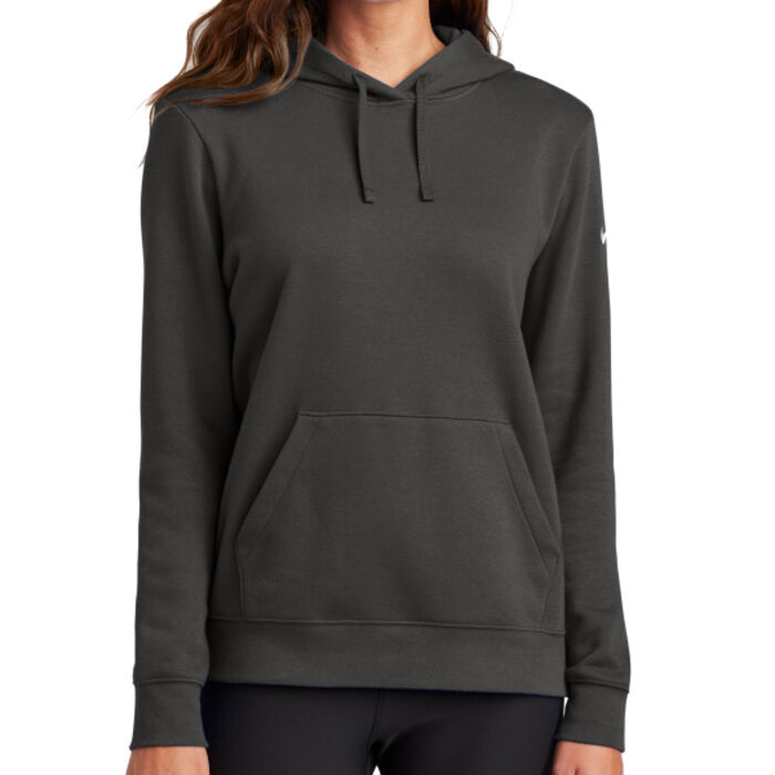 Women's Club Fleece Sleeve Swoosh Pullover Hoodie Thumbnail