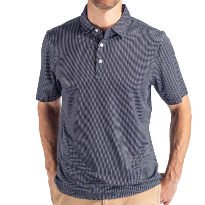 Cutter & Buck Pike Eco Symmetry Print Stretch Recycled Mens Big & Tall Polo Thumbnail