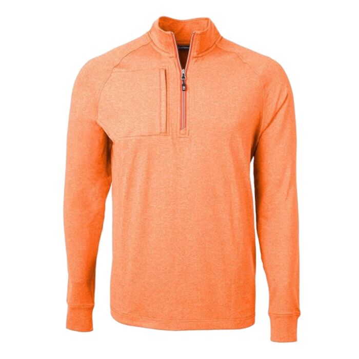 Cutter & Buck Adapt Eco Knit Heather Mens Quarter Zip Pullover Thumbnail