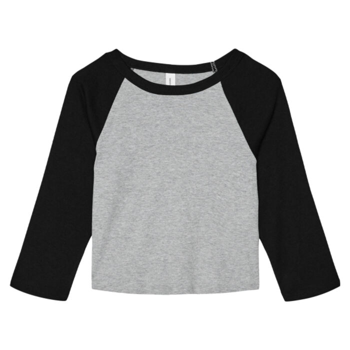 Women's Micro Rib 3/4 Raglan Baby Tee Thumbnail