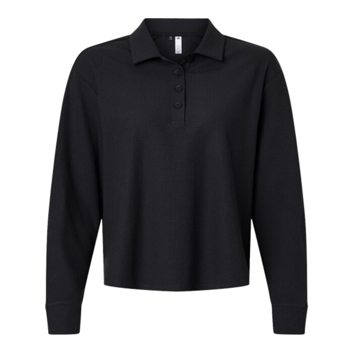Women's Beyond Long Sleeve Loose Polo Thumbnail