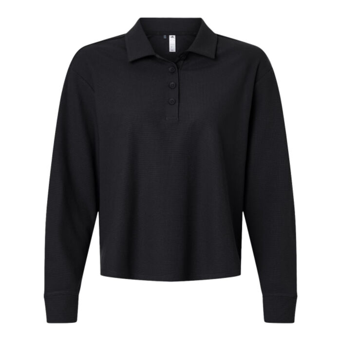 Women's Beyond Long Sleeve Loose Polo Thumbnail