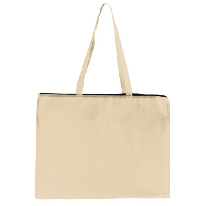 Carry All Zippered Non-Woven Tote Thumbnail