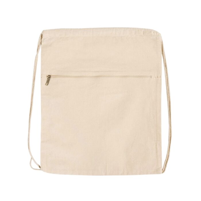 Front-Zip Drawstring Backpack Thumbnail