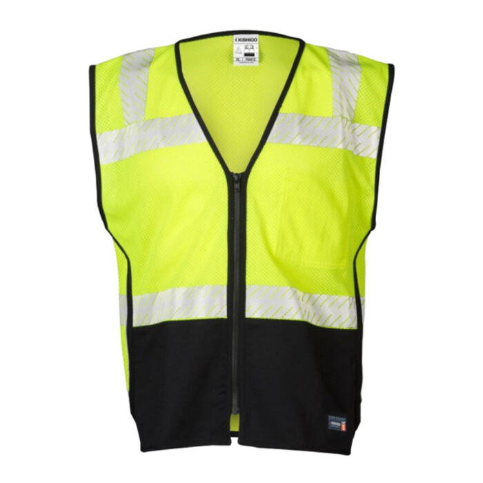 Unisex Premium Black Series® FR Black Bottom Mesh Vest Thumbnail