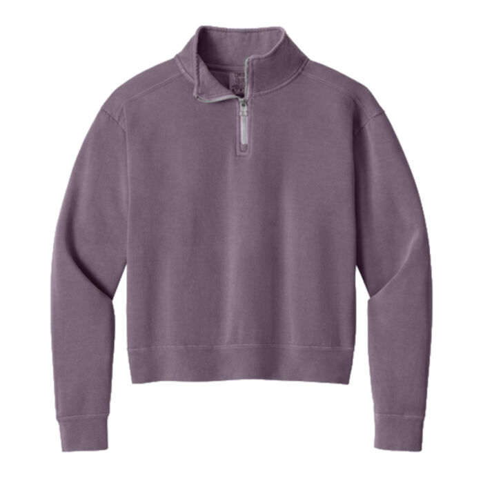 Women's Mid Length 1/4 Zip Sweatshirt Thumbnail