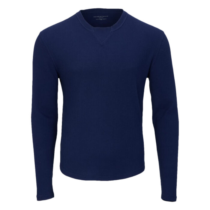 Men's Waffle Knit Long Sleeve T-Shirt Thumbnail