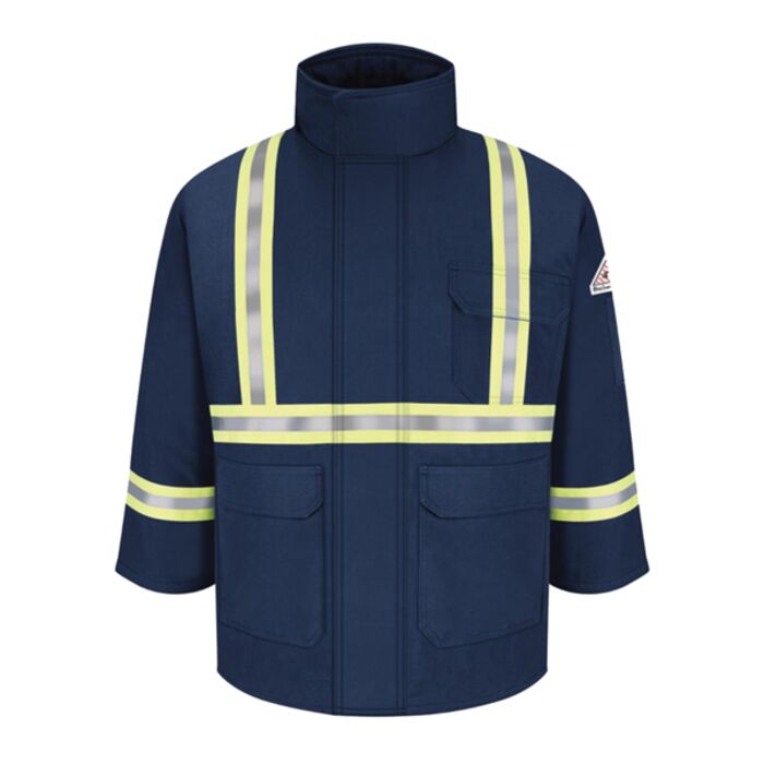 Men's Long Deluxe Parka With Reflective Trim - EXCEL FR® ComforTouch Thumbnail