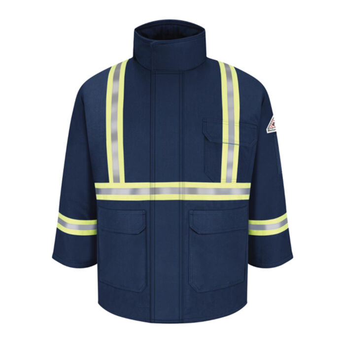 Men's Long Deluxe Parka With Reflective Trim - EXCEL FR® ComforTouch Thumbnail