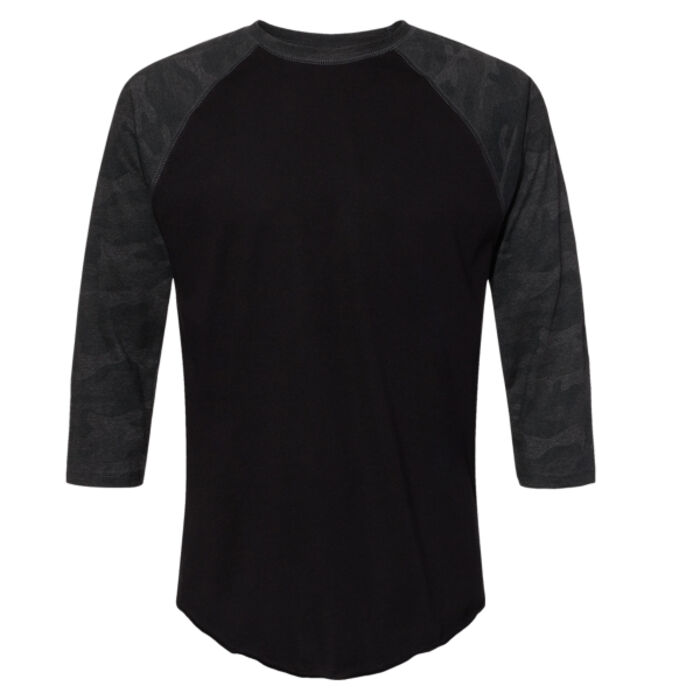 Men's Baseball Fine Jersey Three-Quarter Sleeve Tee Thumbnail