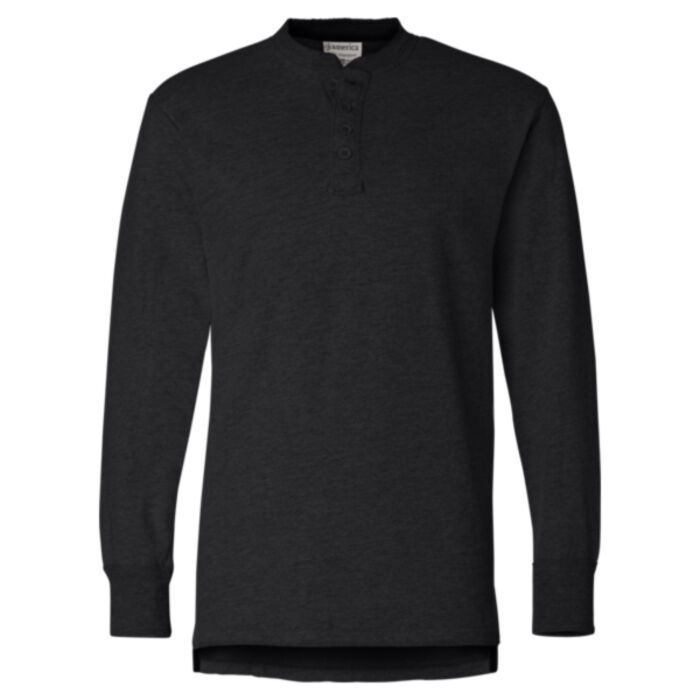 Men's Vintage Brushed Jersey Henley Thumbnail