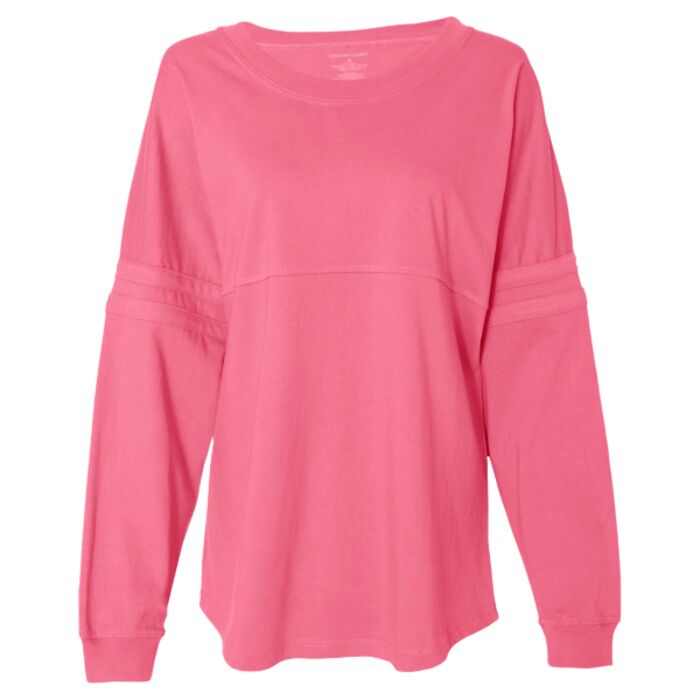 Women's Jersey Pom Pom Long Sleeve T-Shirt Thumbnail