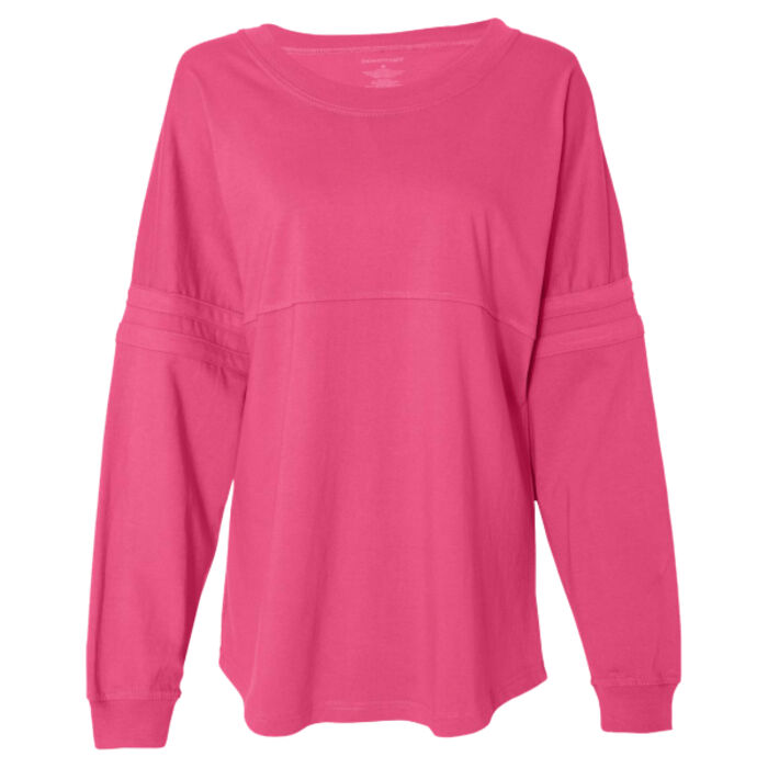 Women's Jersey Pom Pom Long Sleeve T-Shirt Thumbnail