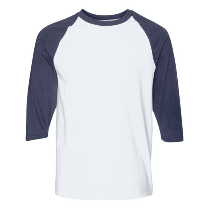 Unisex Heavy Cotton™ Raglan Three-Quarter Sleeve T-Shirt Thumbnail