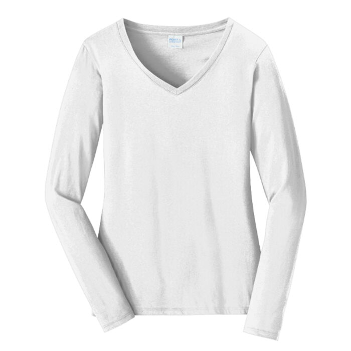Women's Long Sleeve Fan Favorite V Neck Tee Thumbnail