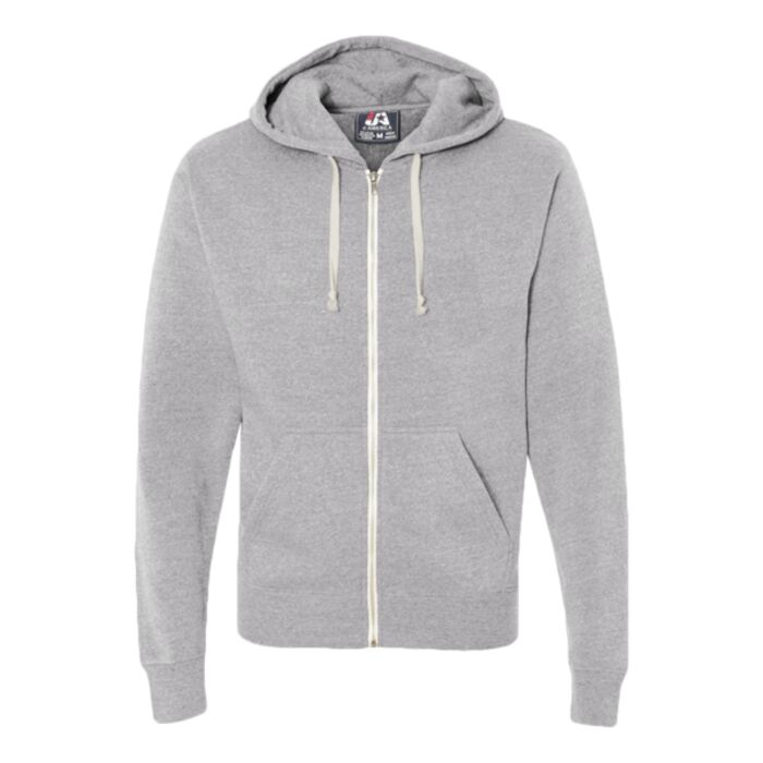 Men's Triblend Full-Zip Hooded Sweatshirt Thumbnail