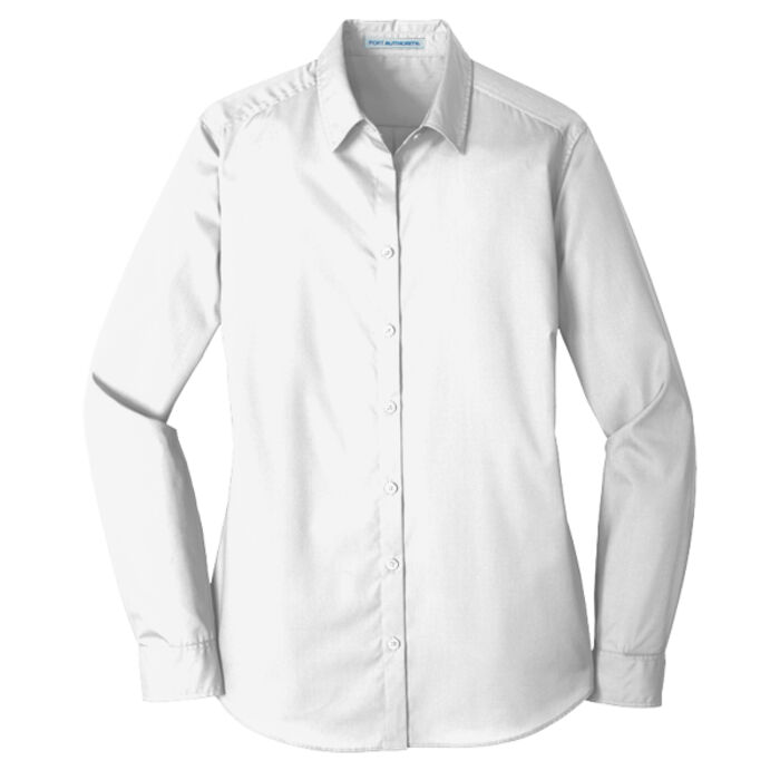 Women's Long Sleeve Carefree Poplin Shirt Thumbnail