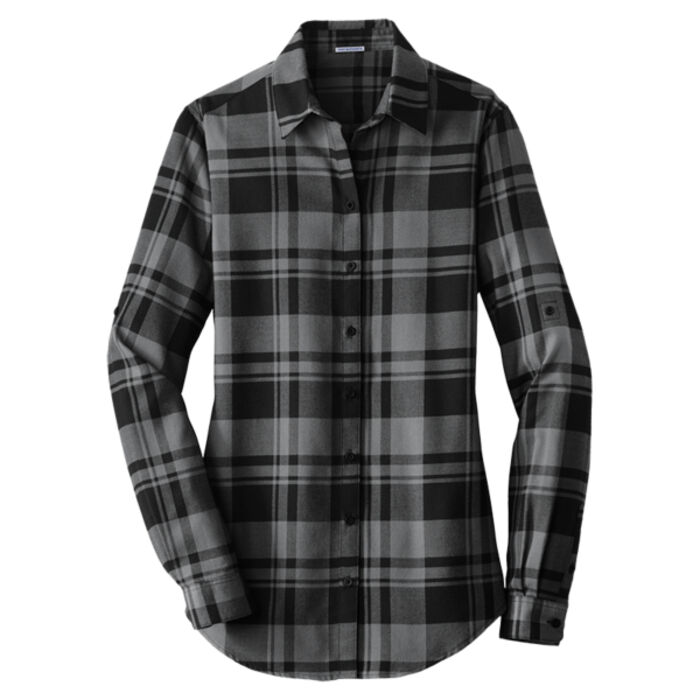 Women's Plaid Flannel Tunic Thumbnail