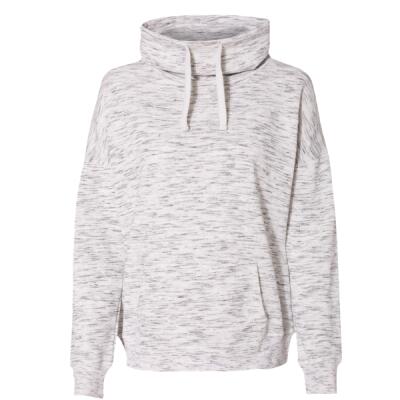 Women’s Mélange Fleece Cowl Neck Sweatshirt Thumbnail