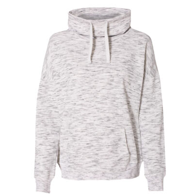 Women’s Mélange Fleece Cowl Neck Sweatshirt Thumbnail