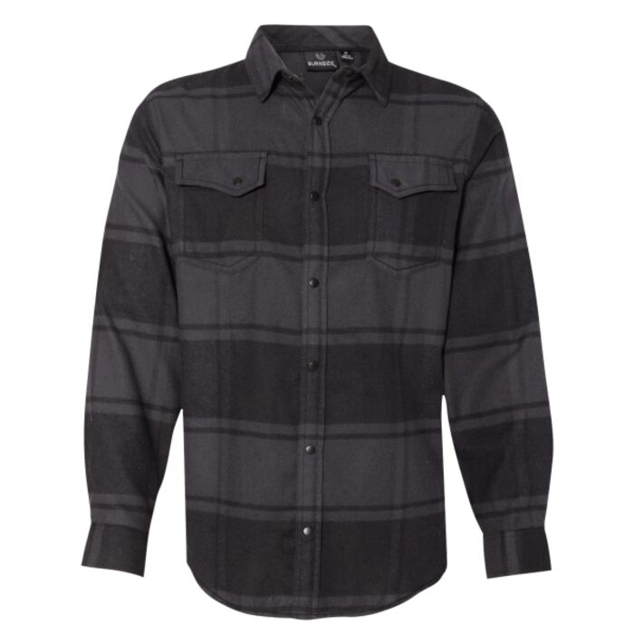Men's Snap Front Plaid Flannel Shirt Thumbnail