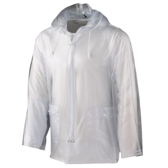 Men's Clear Hooded Rain Jacket Thumbnail