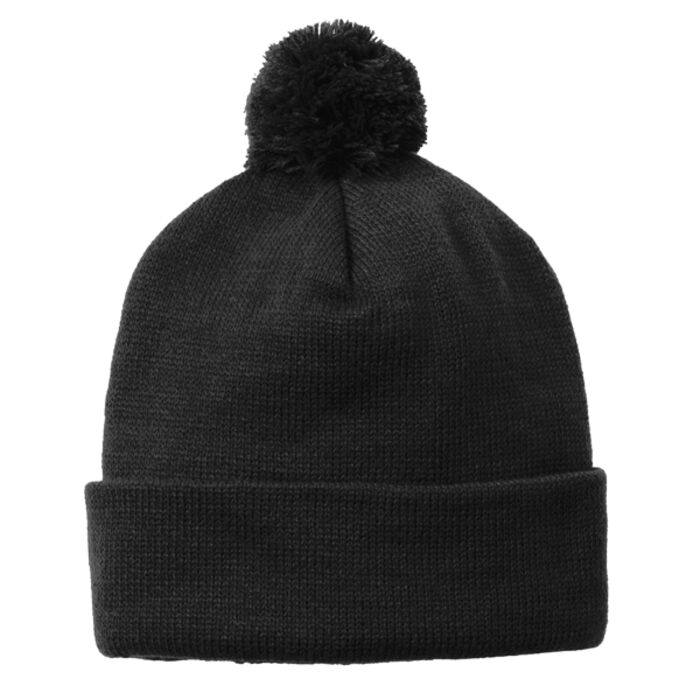 Solid Pom Pom Beanie Thumbnail