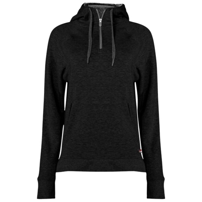 Women's FitFlex French Terry Quarter-Zip Hooded Pullover Thumbnail