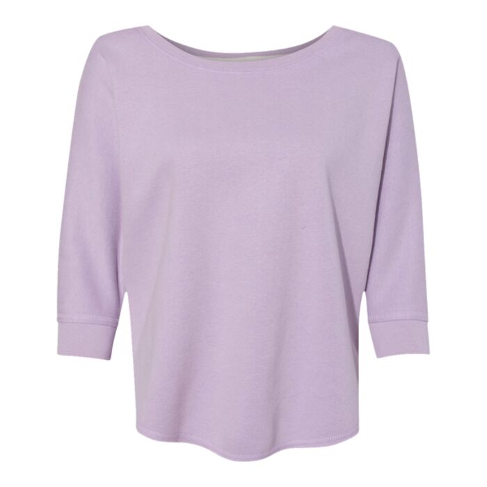 Women's Lounge Fleece Dolman Crewneck Sweatshirt Thumbnail