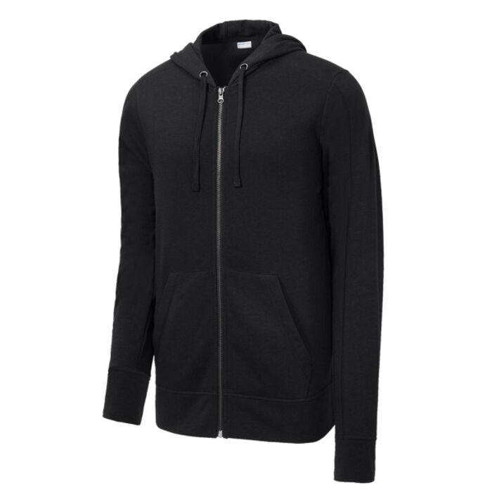 PosiCharge ® Tri Blend Wicking Fleece Full Zip Hooded Jacket Thumbnail