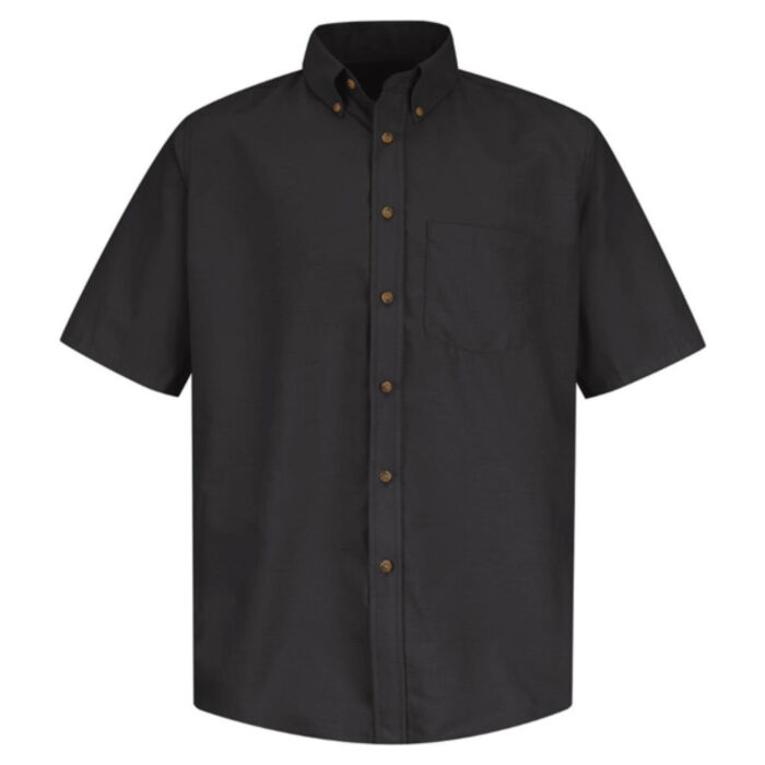Men's Tall Poplin Short Sleeve Dress Shirt Thumbnail