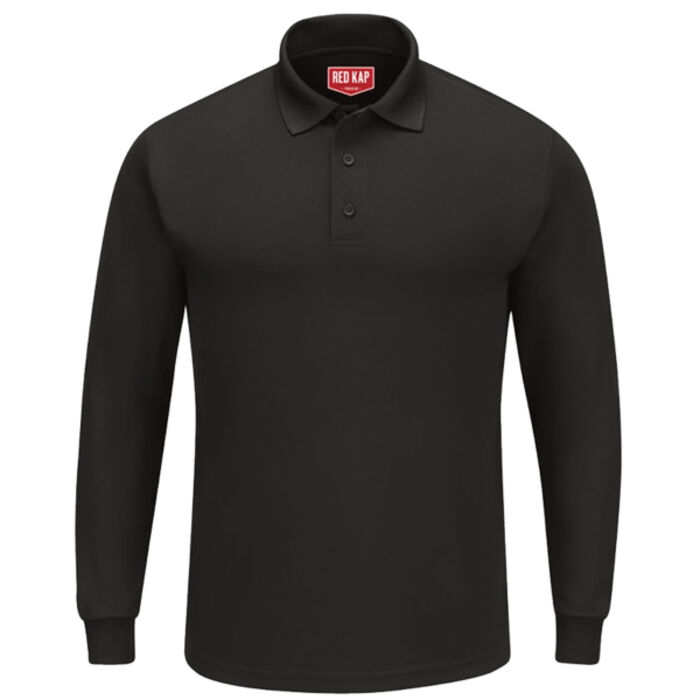 Men's Long Sleeve Performance Knit Polo Thumbnail