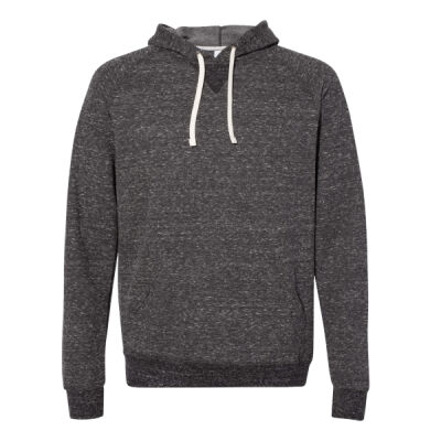 Unisex Snow Heather French Terry Raglan Hooded Sweatshirt Thumbnail