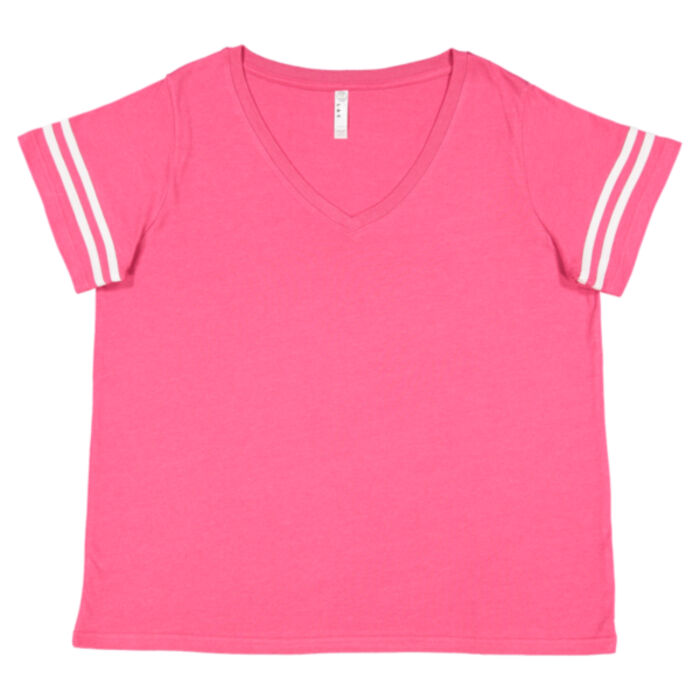 Women's Curvy Collection Vintage Football T-Shirt Thumbnail