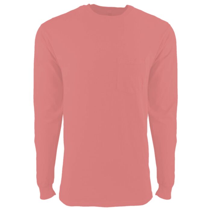 Unisex Inspired Dye Long Sleeve Pocket T-Shirt Thumbnail