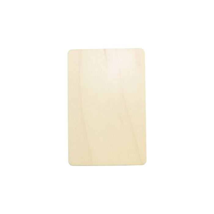 Rectangle Natural Wood Photo Magnet Thumbnail