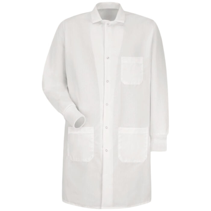 Unisex Poplin Specialized Cuffed Lab Coat Thumbnail