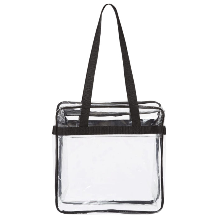 Clear Tote with Zippered Top Thumbnail