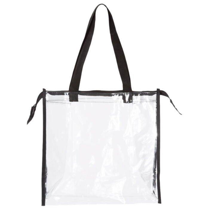 Clear Zippered Tote with Full Gusset Thumbnail