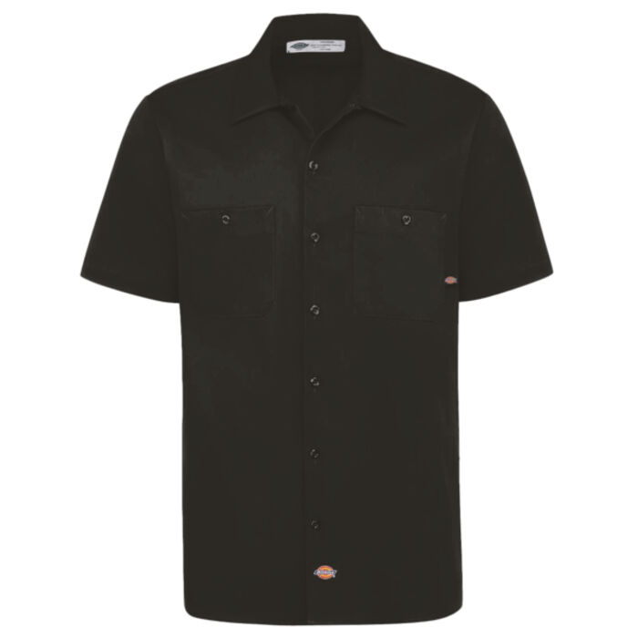 Men's Industrial Short Sleeve Cotton Work Shirt Thumbnail