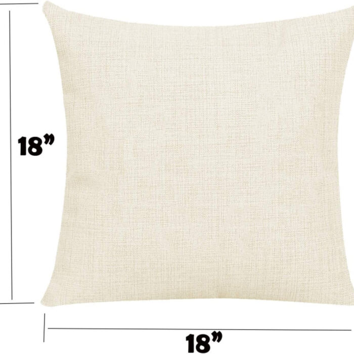Full Color Natural Canvas Pillow Case - Create your own! Thumbnail