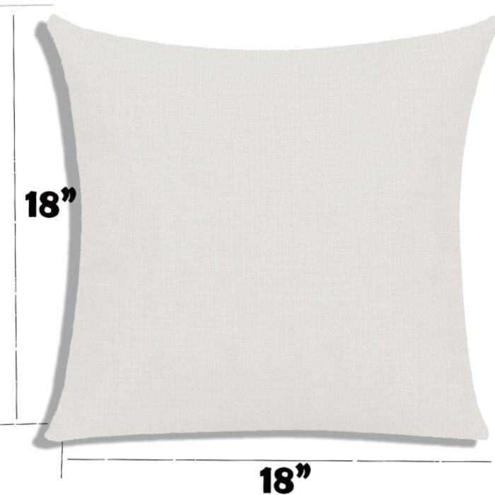 Full Color White Canvas Pillow Case - Create your own! Thumbnail