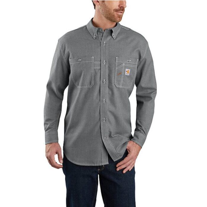 MENS FLAME RESISTANT FORCE LOOSE FIT LIGHTWEIGHT LONG-SLEEVE SHIRT Thumbnail